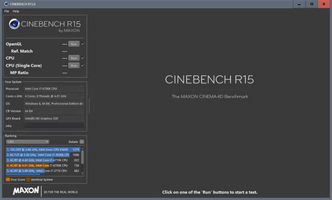 Ultimate Cinebench Benchmark Database.